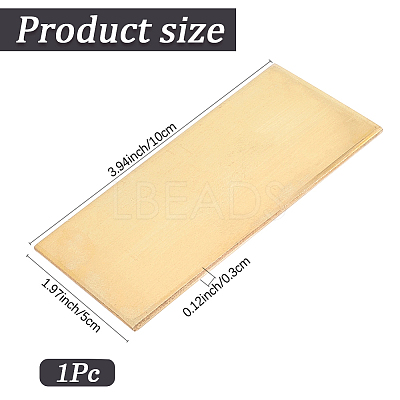 1Pc Brass Sheet KK-SP0002-57A-1