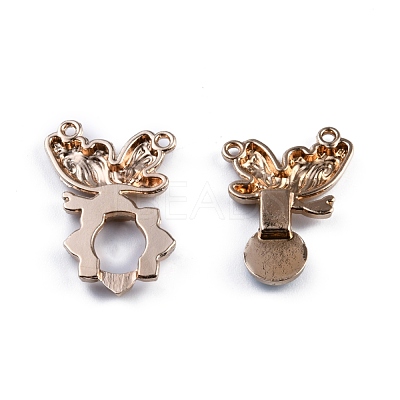 Alloy Snap Lock Clasps FIND-WH0048-67D-1