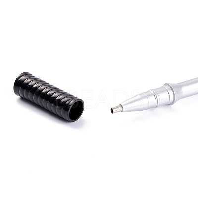Racket Shape Plastic Diamond Painting Point Drill Pen AJEW-M028-01B-1