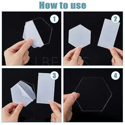 120Pcs 2 Style Transparent Acrylic Blank Place Cards AJEW-DC0001-28-1