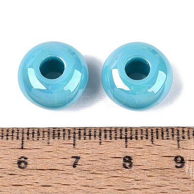 Opaque Acrylic European Beads OACR-E033-19C-1