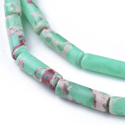 Synthetic Imperial Jasper Beads Strands G-L496-A11-1