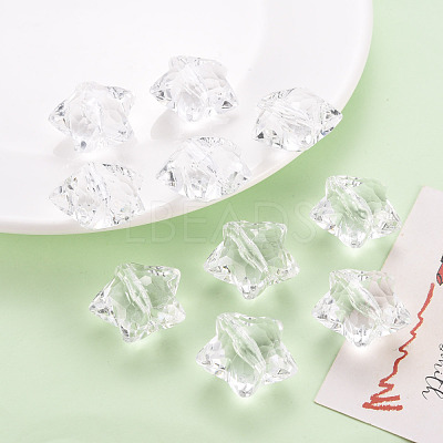 Transparent Acrylic Beads X-TACR-ZX018-02-1