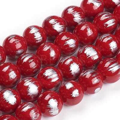 Natural Mashan Jade Beads Strands G-G833-10mm-01-1