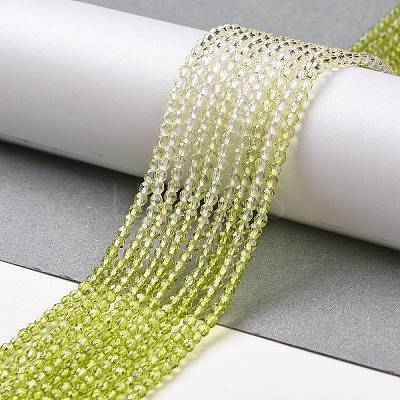 Transparent Gradient Color Glass Beads Strands GLAA-G101-2mm-13-1