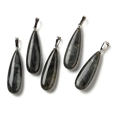 Natural Labradorite Pendants G-Q192-07P-06-1