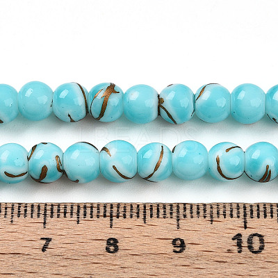 Baking Paint Glass Beads X1-DGLA-N010-6mm-03-1