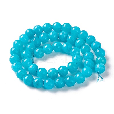 Natural White Jade Imitation Amazonite Beads Strands X-G-I299-F04-8mm-1