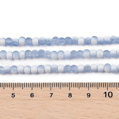 Frosted Crackle Glass Beads X1-GLAA-U001-4mm-M14-1