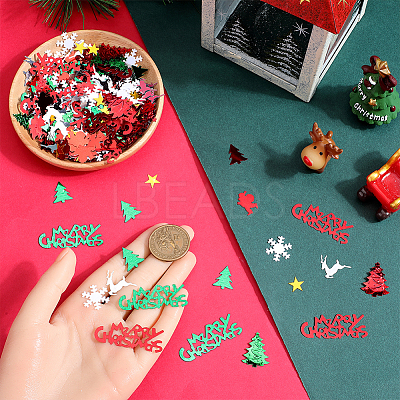 8 Sets Christmas Theme Plastic Cabochons KY-SC0002-22-1