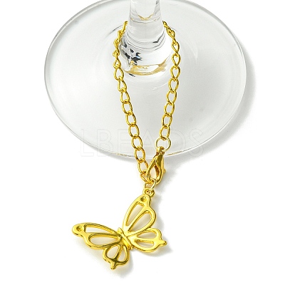 Alloy Butterfly Cup Pendant Decorations HJEW-JM01786-1
