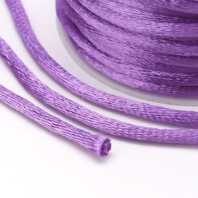 Nylon Satin Rattail Cords NWIR-L006-1.5mm-07-1