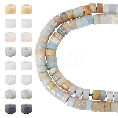 1 Strand Natural Flower Amazonite Beads Strands G-TA0003-25-1