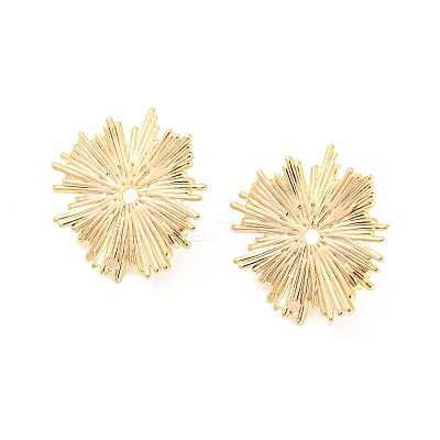 Rack Plating Brass Stud Earring Findings KK-M261-50G-1