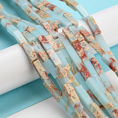 Synthetic Imperial Jasper Dyed Beads Strands G-D077-C01-11-1