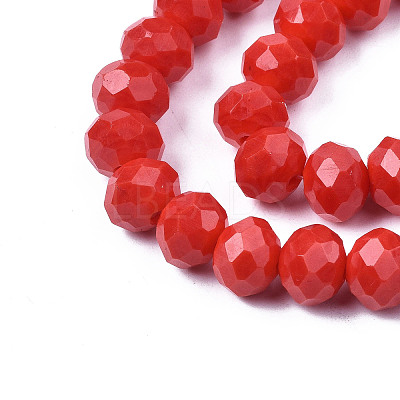 Opaque Solid Color Imitation Jade Glass Beads Strands LS-EGLA-A044-P4mm-D22-1