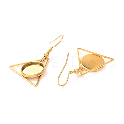 201 Stainless Steel Earring Hooks STAS-C030-25G-1