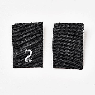 Polyester Clothing Label LS-FIND-WH0030-01-1