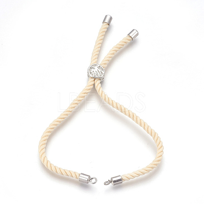 Cotton Cord Bracelet Making KK-F758-03K-P-1