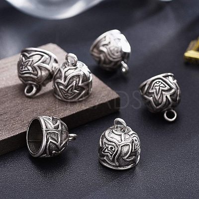 Tibetan Style Alloy Cord Ends TIBEP-CA0001-01-NR-1