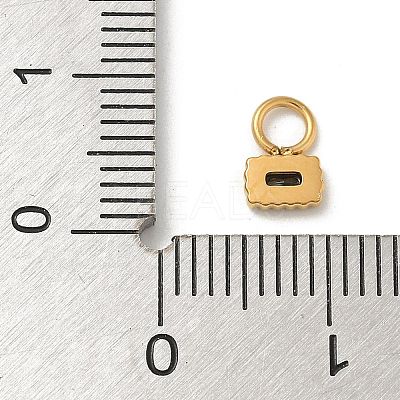 Ion Plating(IP) 304 Stainless Steel with Rhinestone Charms STAS-G351-11G-01-1