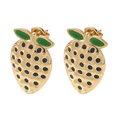 304 Stainless Steel Enamel Stud Earrings SA-CBA46AF-10G-1
