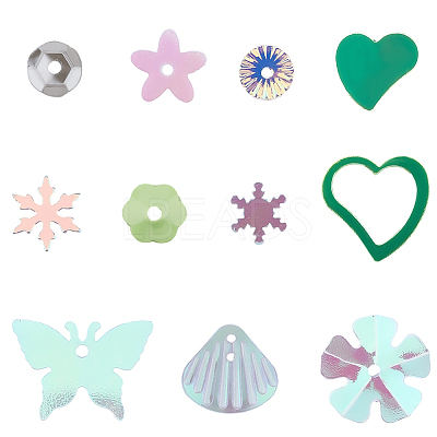 100G Plastic Sequins Beads PVC-CP0001-01C-1