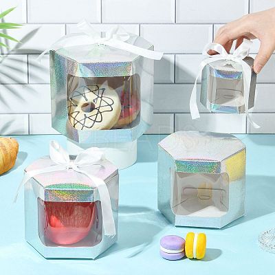Hexagon Laser Window Paper Gift Boxes CON-FZC0002-001B-01-1