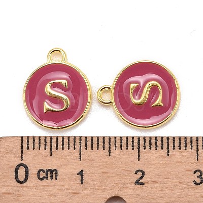 Golden Plated Alloy Enamel Charms LS-ENAM-S118-08S-1