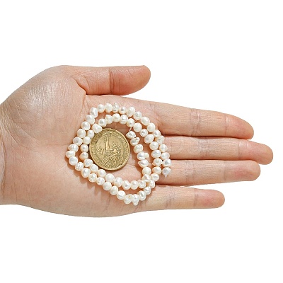 Natural Cultured Freshwater Pearl Beads Strands PEAR-N013-05H-1