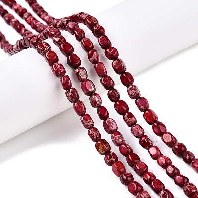 Natural Imperial Jasper Beads Strands G-N342-62E-1