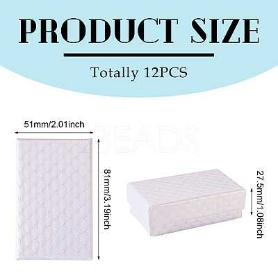Rhombus Textured Cardboard Gift Storage Boxes CON-TAC0010-03C-01-1