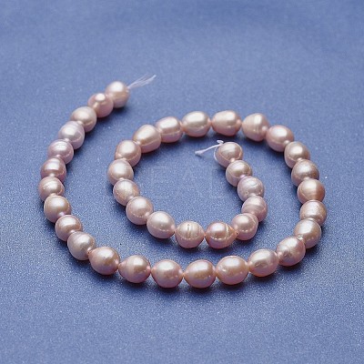 Natural Cultured Freshwater Pearl Beads Strands PEAR-P060-28A-01-1