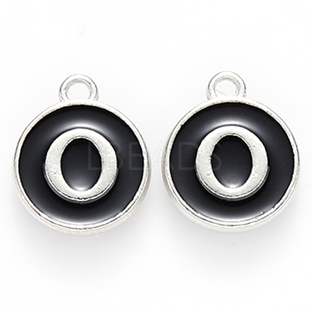 Platinum Plated Alloy Charms LS-ENAM-S118-02O-P-1