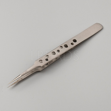 Stainless Steel Fine Ponited Tweezers TOOL-WH0125-50-1