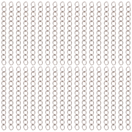 120Pcs 304 Stainless Steel Chain Extender CHS-BM0001-12-1