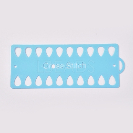 Plastic Embroidery Thread Plate DIY-WH0152-21A-1