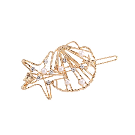 Shell Shape Alloy Hair Bobby Pins PW-WG3EFAC-02-1