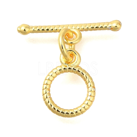 Brass Toggle Clasps KK-B121-06G-1