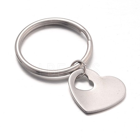 Heart Stainless Steel Keychain KEYC-JKC00060-02-1