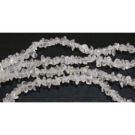 Natural Quartz Crystal Chips Beads Strands X-F019-1