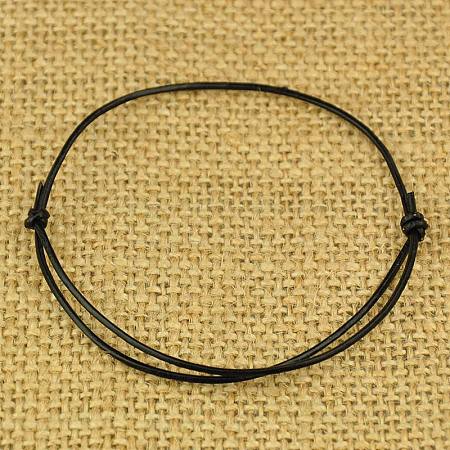 Cowhide Leather Cord Bracelet Making AJEW-JB00023-01-1