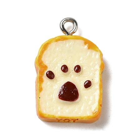 Opaque Resin Imitation Food Pendants FIND-Z006-01B-1