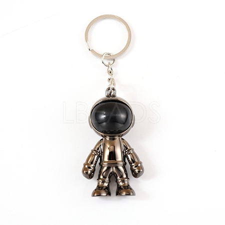 Plastic Astronaut Keychains KEYC-WH0024-02B-1