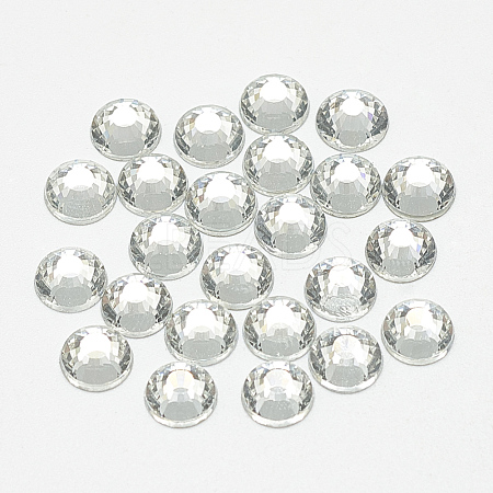 Flat Back Glass Rhinestone Cabochons RGLA-T090-SS10-01-1