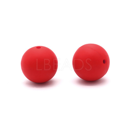 Round Food Grade Eco-Friendly Silicone Beads SI-JX0066A-52-1