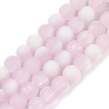 Frosted Crackle Glass Beads X1-GLAA-U001-6mm-M03-1