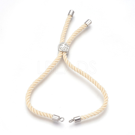 Cotton Cord Bracelet Making KK-F758-03K-P-1
