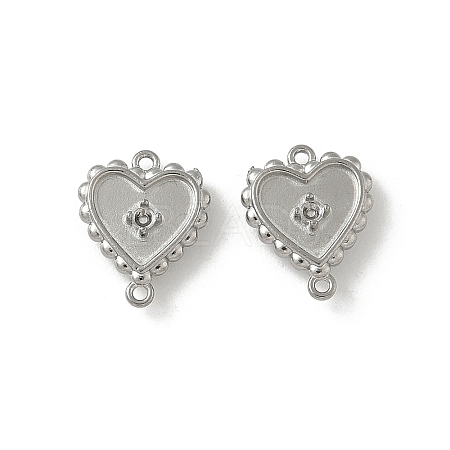 304 Stainless Steel Connector Cabochon Settings STAS-Z144-07P-1