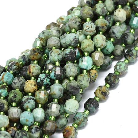 Natural African Turquoise(Jasper) Beads Strands G-O201B-65A-1